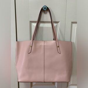 J.Crew Blush Pink Leather Tote & Matching Wallet 100% Genuine Leather